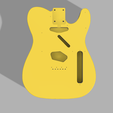 yellow.png Standard Fender Telecaster Body
