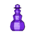 snowman.obj low poly snowman
