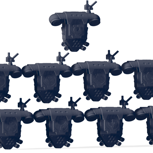 Xenos hunters specific backpacks for camping 3D model