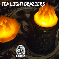 Braziers-promo.png Файл STL Tea Light Braziers and Fire・3D-печатная модель для загрузки