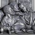 c11.jpg Last Supper basrelief Jesus last dinner 3D print model