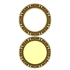 5454545.jpg STL file Photo frame stl/Mirror Frame stl file/Carved Frame printre/Round frame stl/cnc frame・Template to download and 3D print