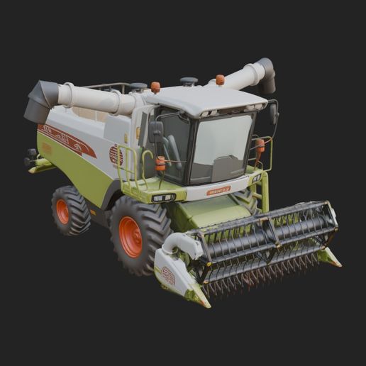 Combine Harvester Model Design 5 - 3D Print Model
