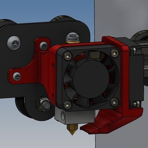 Ender 3 / 5 fan support