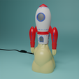 Render-1-2.png Space rocket Lamp