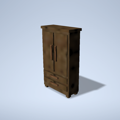 0.png OBJ file CUSTOMIZED CABINET #2・Template to download and 3D print, FurtadoLand