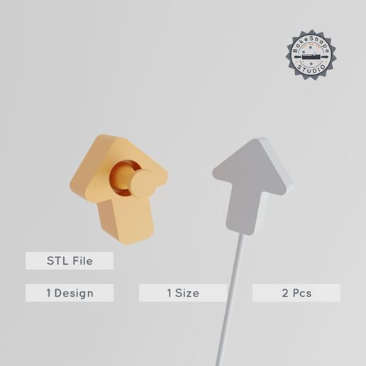 Arrow Cake Pop Mold, Direction Indicator & Waypoint Marker, 3D Printable STL Set 3D model