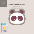 Panda-1.png Panda Digital STL Files Download - Panda Cookie Cutters Printable - Cookie Cutter