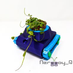 tank_planter-13.jpg STL-Datei Bot Pot 002 - Tank Pflanzgefäß kostenlos・3D-Druckvorlage zum Herunterladen