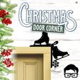 023a.jpg 🎅 Christmas door corners vol. 3 💸 Multipack of 10 models 💸 (santa, decoration, decorative, home, wall decoration, winter) - by AM-MEDIA