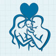 family-love.png Happy family, mom, dad, baby art drawing outline, family love portrait, young parents, mother and child, motherhood, harmony