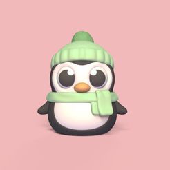 Cod51-Penguin-Winter-Clothes-1.jpeg 3D file Penguin Winter Clothes・3D printable model to download
