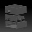 exploded_model_screenshot.jpg Coffee and Tea Convenient Organizer with Drawer Coffee Bean Teacup Decor