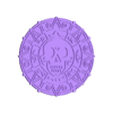 medallon pirata.stl Medaillon (Piraten-Azteken-Stil)