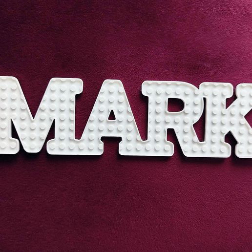 Customizable Brick-Style Name Tag