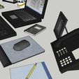 4.jpg PENCIL HOLDER COMPUTER MOUSE KEYBOARD FILE PHONE NOTEBOOK BOX DESK TABLE CABINET HOME 3D MODEL