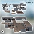 3.jpg Destroyed Modern City Set with Road, Gas Station, Motel & Railway Bridge (24) - Cold Era Modern Warfare Conflict World War 3 RPG  Post-apo WW3 WWIII