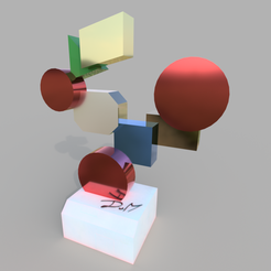 LeMoi-v4.png Archivo STL gratis escultura contemporánea・Plan para descargar y imprimir en 3D