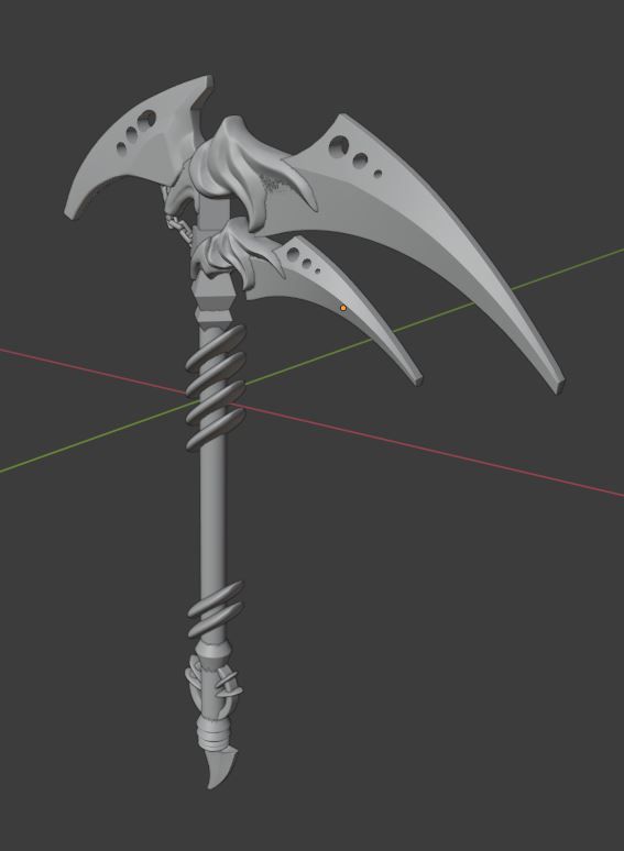 Download STL File Scythe • 3D Printing Template ・ Cults