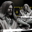 1.png Obi Wan Kenobi Bust - Star Wars 3D Models - Tested and Ready for 3D printing