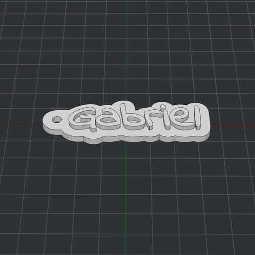 Keychain Gabriel 3D model
