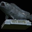 White-grouper-open-mouth-1-33.png fish white grouper / Epinephelus aeneus trophy statue detailed texture for 3d printing