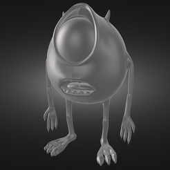 Surprised-monster-render.png Archivo STL Monstruo sorprendido・Diseño de impresora 3D para descargar