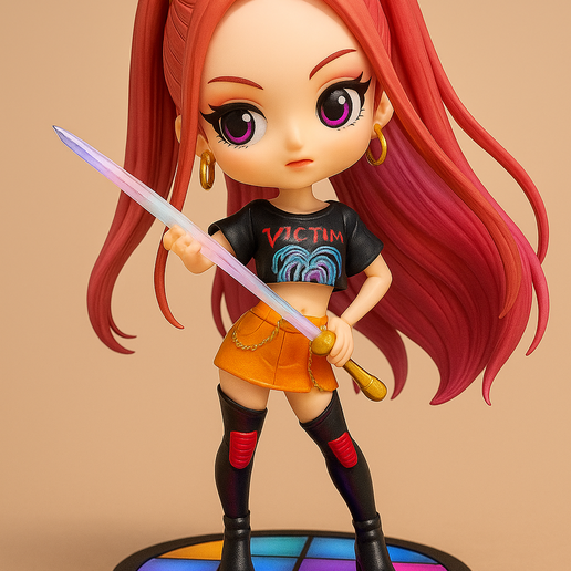 🦸 Mira - Q Posket (KPop Demon Hunters)・ 3D File for 3D printing