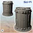 2.jpg Round storage silo with reinforced wooden access ladder (12) - Future Sci-Fi SF Zombie plague Post apocalyptique Terrain Tabletop Scifi