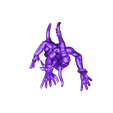 Horror2_2.stl Free STL file Magenta (or Blue) Nightmares With Aggressive Jazz Hands・Template to download and 3D print