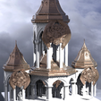 untitled.2773.png OBJ file Steampunk Medieval Tower 2 Towers・3D printable model to download, aramar