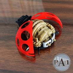 CC006-pa1.jpg STL-Datei Steampunk Ladybug・Design für 3D-Drucker zum herunterladen