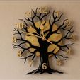 TreeClock1.jpg Tree Silhouette Clock Design