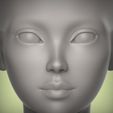 2.26.jpg 35 3D HEAD FACE FEMALE CHARACTER FEMALE TEENAGER PORTRAIT DOLL BJD LOW-POLY 3D MODEL