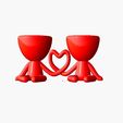 Maceta Dia de enamorados 1.jpg STL-Datei Pot robert plant Valentine's Day 1 kostenlos・3D-Druckvorlage zum Herunterladen, Disagns1108