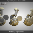 cabezas.png Fanart Mickey figure - Steamboat Willie 3D