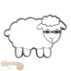 Sheep-1.png STL file Sheep Cookie cutter & Stamp・3D printing idea to download, CookieWorld