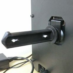 12.jpg Split filament spool holder for Replicator 3D printer