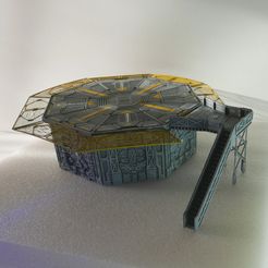 P18.jpg STL file Sci-fi Landing platform・3D printing model to download
