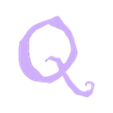 Q.stl Letters and Numbers ALICE IN WONDERLAND Letters and Numbers | Logo