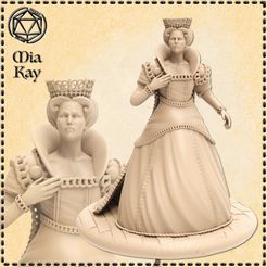 queen.jpg STL-Datei Königin・3D-druckbare Vorlage zum herunterladen