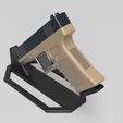 9mm-Handgun-Stand_3.jpg 9mm Handgun Stand - Versatile 3D Printable | Customizable Design for Secure Display | Fits Glock 19, Sig Sauer P320, and More