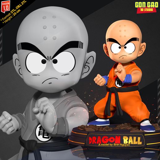 Krillin - Ready to fight 3D model