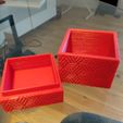 Square textured box