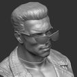 16.jpg Arnold T-800 bust with glasses for 3d print stl .2 options