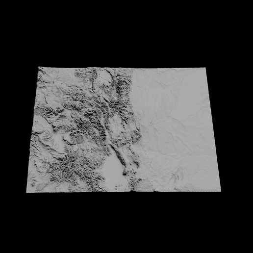 🗺️ Topographic Map of Colorado – 3D Terrain・ 3D File for 3D printing・Cults