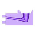 b.stl Mold to create clay pipe 28cm