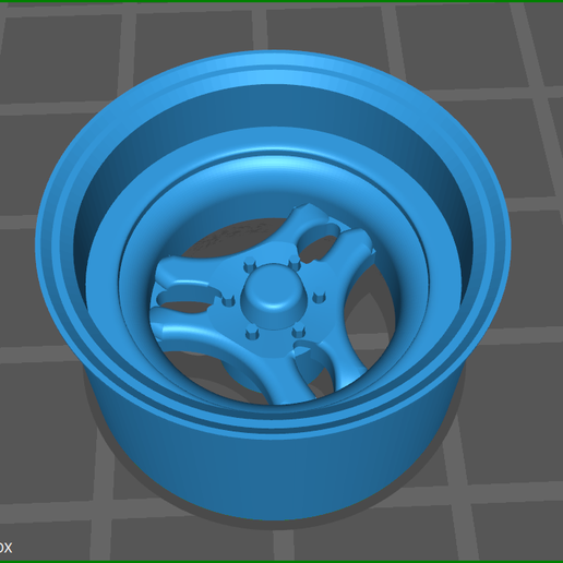 3 spoke wheel and tire 3D model