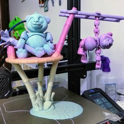 Flexi Factory Bambu Lab Print-in-Place Panda et support