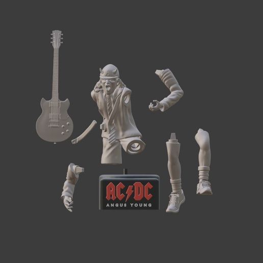 1.JPG Angus Young - ACDC 3D Printable